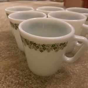 PYREX 70’s mug set of 6